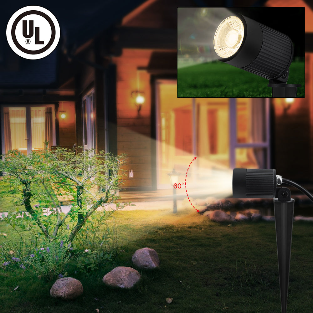 LEONLITE LED Landscape Well light Low Voltage In-Ground Lawn Light, IP67  Waterproof